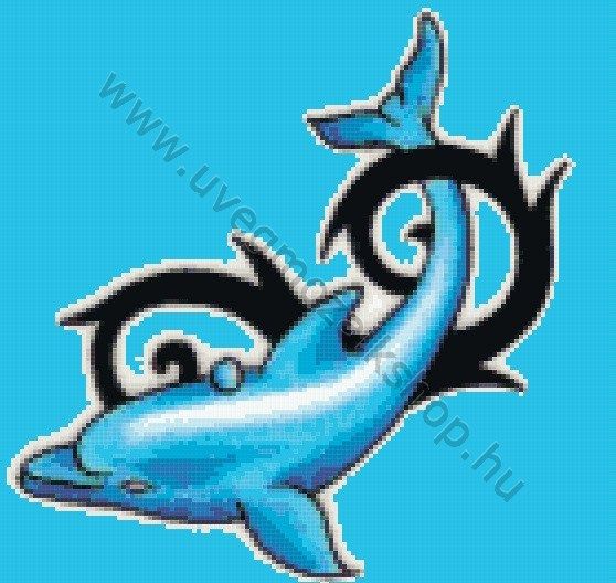 "Delfin uniqe" 01 üvegmozaik medence mozaik díszítés