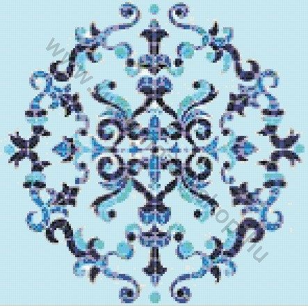 Mandala 02 üvegmozaik medence mozaik díszítés