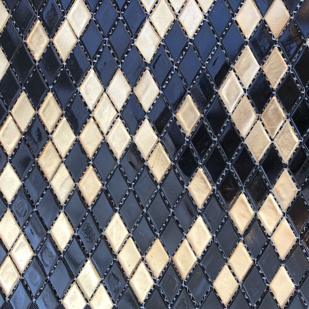 BLACK & GOLD Diamante Rombusz mozaik