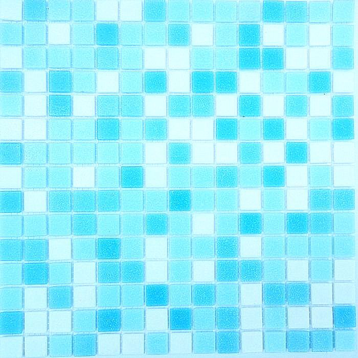 ROYAL FJORD Medence mozaik fehér gyöngyházfényes üvegmozaikkal