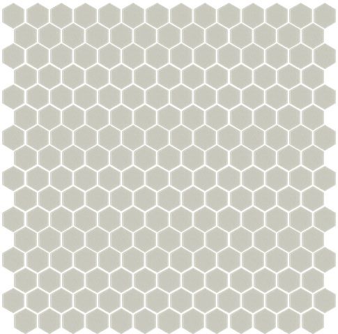 Hexagon szürke fényes üvegmozaik