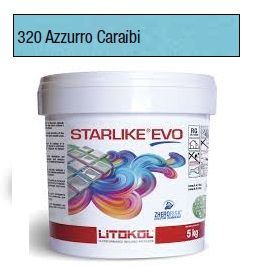 LITOKOL STARLIKE EVO 320 EPOXY GYANTA FUGÁZÓ - AZZURRO CARAIBI