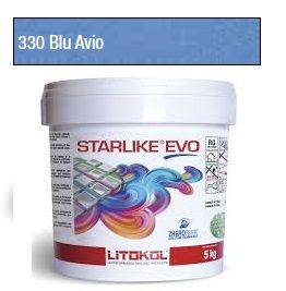 5KG LITOKOL STARLIKE EVO 330 EPOXY GYANTA FUGÁZÓ - BLUE AVIO