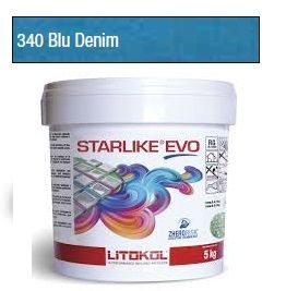 5KG LITOKOL STARLIKE EVO 340 EPOXY GYANTA FUGÁZÓ - BLUE DENIM