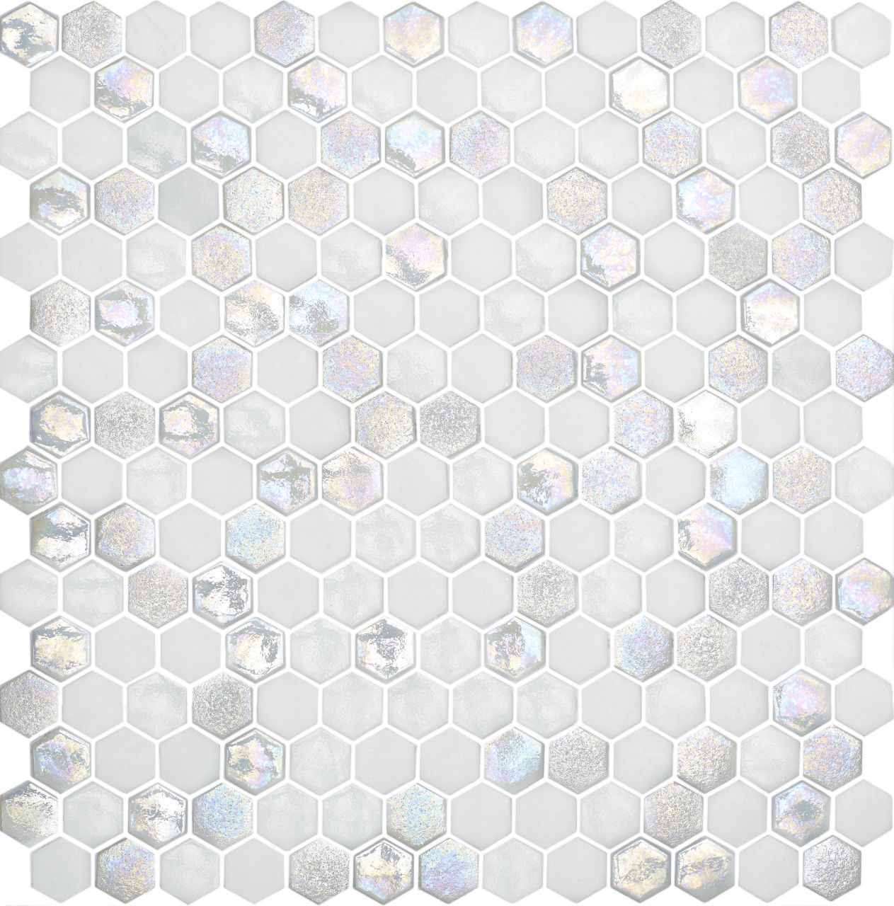 STAR HEXAGON fehér hexagon mozaik