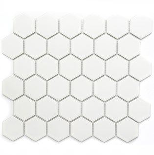 ROYAL HEXAGON fehér matt csempe mozaik