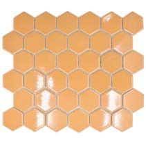 Royal Hexagon "M" Okker Sárga fényes csempe mozaik