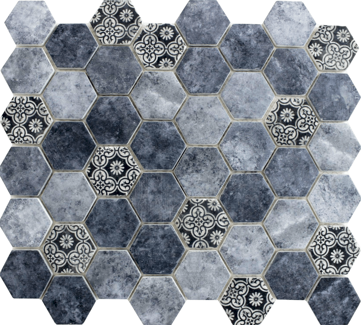 Hexagon patchwork mozaik