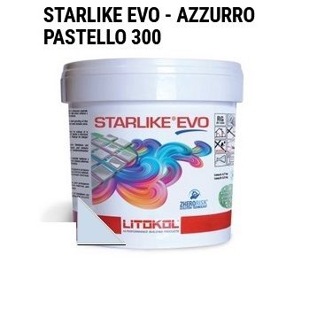 LITOKOL STARLIKE EVO AZZURRO PASTELLO epoxy gyanta ragasztó és fugázó