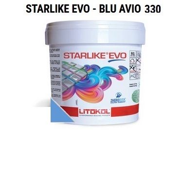 5 KG LITOKOL STARLIKE EVO BLUE AVIO 330 epoxy gyanta ragasztó és fugázó