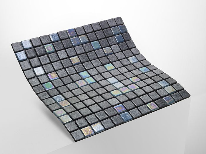 LENA Szürke Gyöngyház Extrás Kültéri Medence Mozaik Burkolat