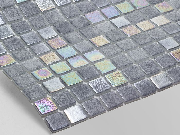 TER Szürke Gyöngyház Extrás Kültéri Medence Mozaik Burkolat