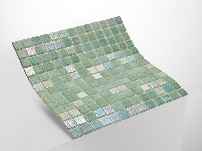 INDO Zöld Gyöngyház Extrás Kültéri Medence Mozaik Burkolat