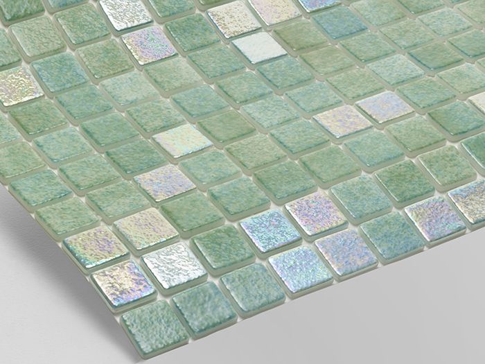 INDO Zöld Gyöngyház Extrás Kültéri Medence Mozaik Burkolat