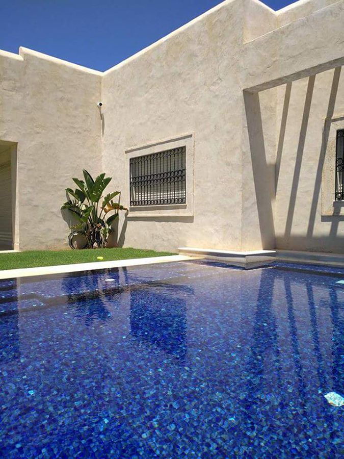 UROLA Kék Gyöngyházas Extra Kültéri Medence Mozaik Burkolat