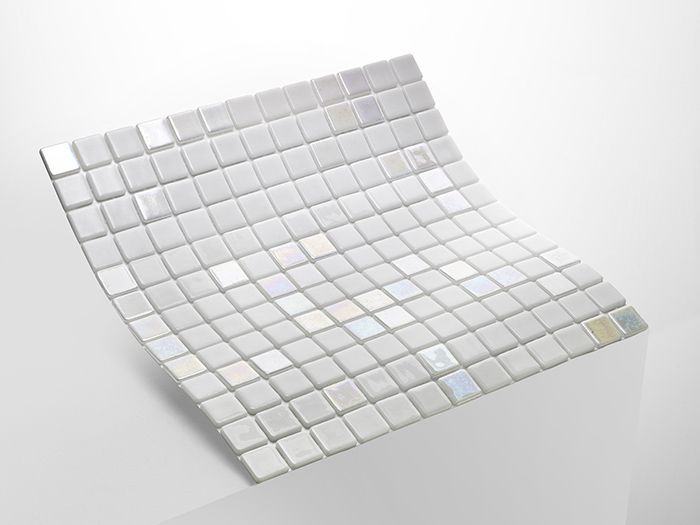 ERNIO Fehér Gyöngyházas Extra Kültéri Medence Mozaik Burkolat ERNIO Fehér Gyöngyházas Extra Kültéri Medence Mozaik Burkolat